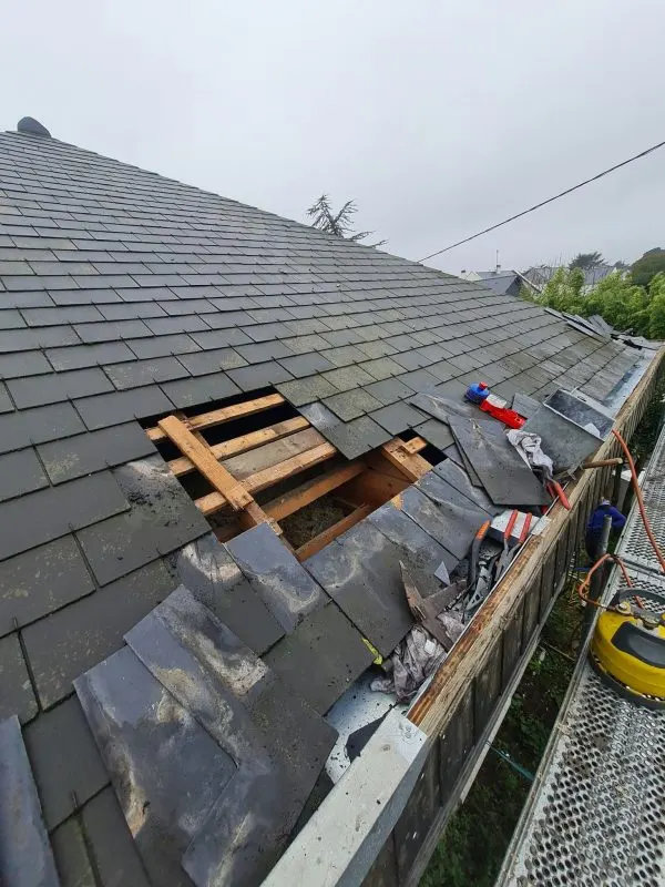 Chantier de couverture réalisé par Debard Adrien près de Caen